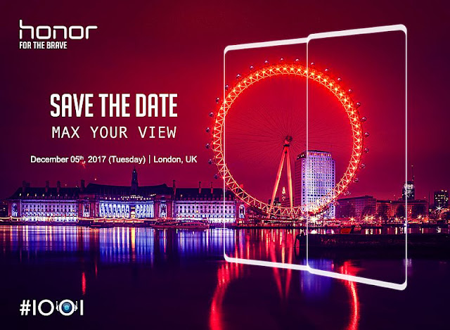 Honor Mengkonfirmasi Peluncuran Smartphone Bezel-Less Yang Akan Launching Pada 5 Desember Mendatang