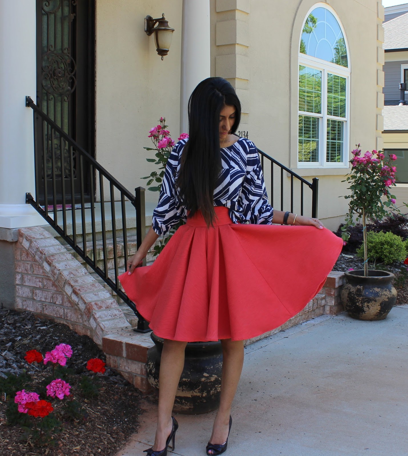 Made By A Fabricista: Box Pleat Circle Skirt