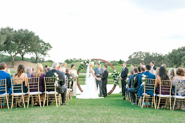 wedding ceremony outdoors villas at grand cypress