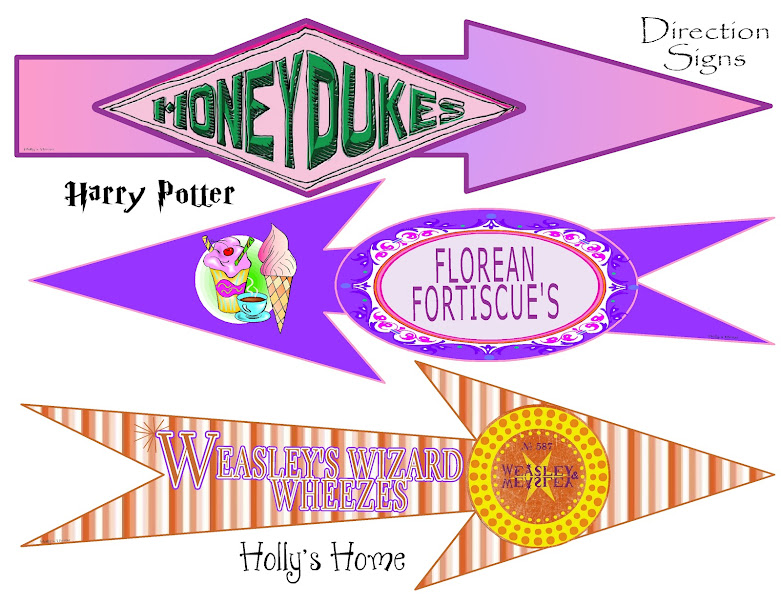 HollysHome Family Life: Harry Potter Direction Signs - FREE PRINTABLES