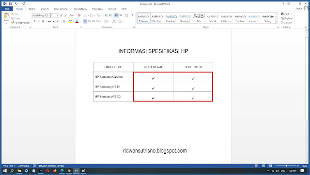 Cara Memberi Tanda Ceklis / Centang Di Word Dengan Mudah