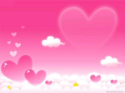 pink hearts and love wallpaper