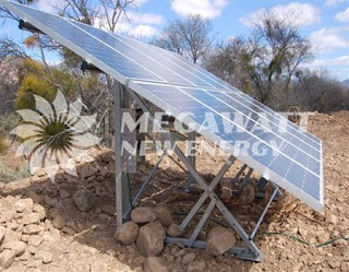 Solar water pump for fish pond in South Africa