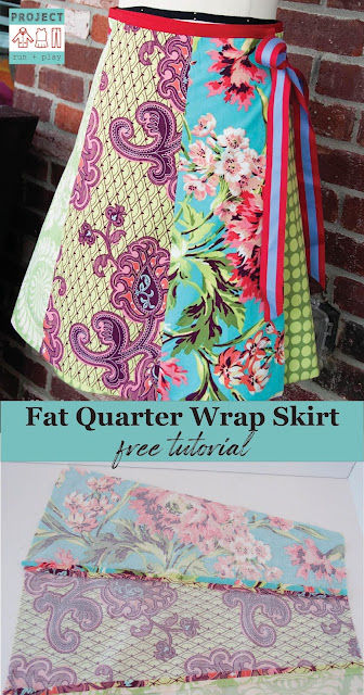 Fat quarter skirt tutorial