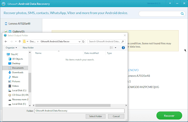 أفضل برنامج إسترجاع الملفات المحذوفة للهاتف Gihosoft Free Android Data Recovery