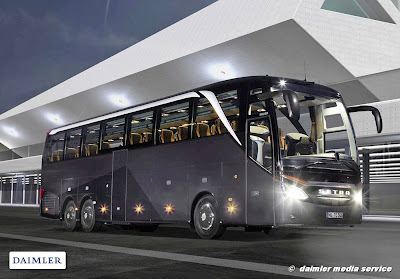  yaitu karoseri asal negara Jerman yang sudah sangat populer di dunia bus Internasional New SETRA TOPCLASS 500 Legendaris baru