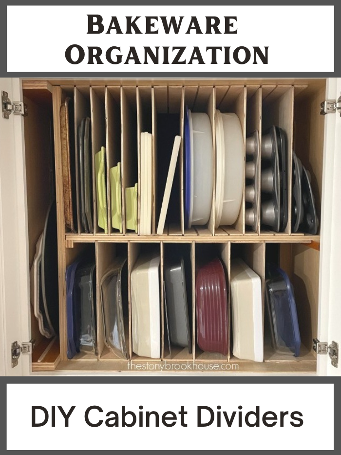 Bakeware Organizer - DIY Cabinet Dividers