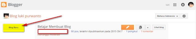 cara membuat blog di blogger