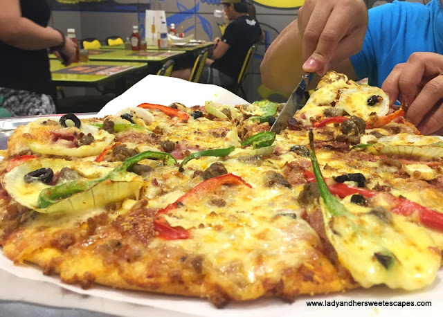 New York-style pizza in Dubai