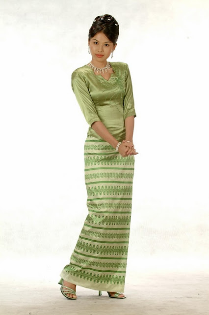 myanmar traditional dress su shune lae