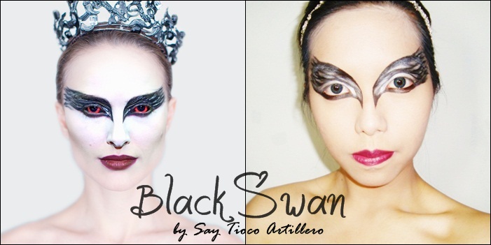 Natalie Portman In Black Swan Makeup. -Thomas Leroy, Black Swan