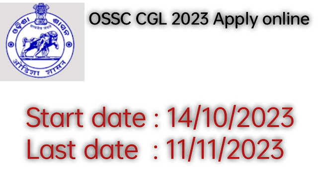 OSSC CGL recruitment 2023