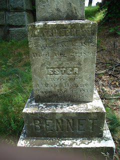 Alvah and Ester Bennet Tombstone, Pine Hill Cemetery, Middletown, NY