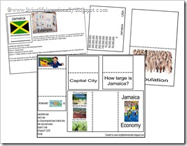 Click to download FREE JAMAICA lapbook from www.livinglifeintentionally.blogspot.com