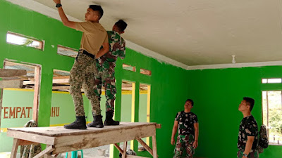 Pos Kotis Gabma Entikong Satgas Pamtas Karya Bhakti Di Masjid Al Kamarul Zaman 