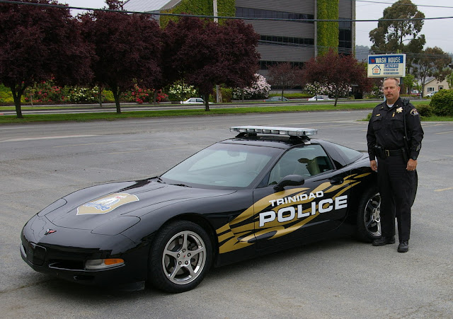 Trinidad police's Chevrolet corvette car