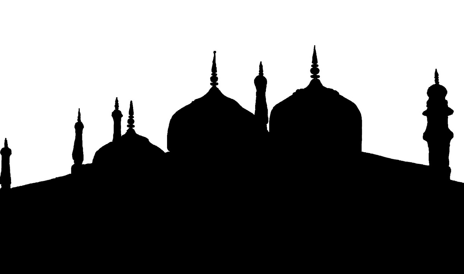 Stock Pictures Silhouettes of Mosques