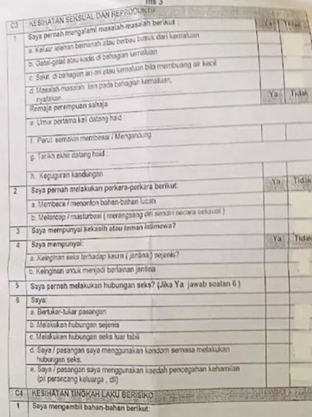 Contoh Borang Soal Selidik Selepas Kursus - Contoh Tab