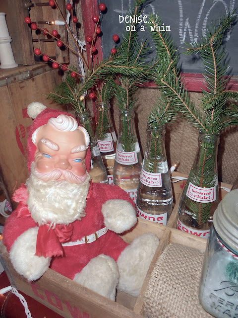 Vintage Santa Vignette via http://deniseonawhim.blogspot.com