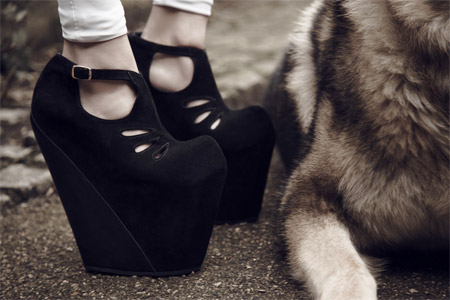 Stylish platform shoes