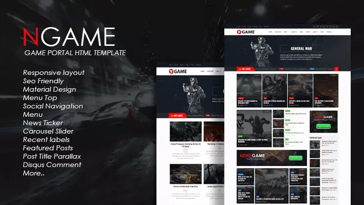 NewsGame-Latest Version Blogger Template Free Download.
