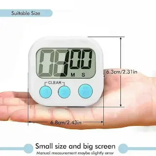 Clock Alarm Digital Kitchen Timer Cooking LCD Large Count Down Clear Loud Alarm Egg Preparing Food, Sports, Resting, and Study Hown - store