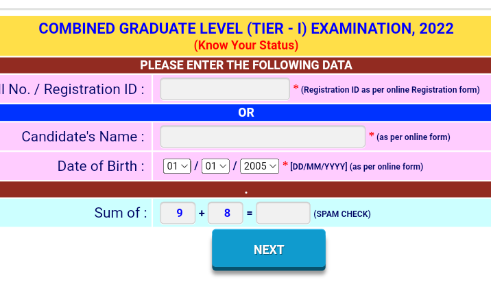SSC CGL Admit card status check for tir-1।SSC CGL Admit card download 2022।