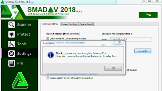 HOW TO REGISTER SMADAV 2018 TO PRO.