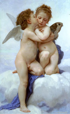 Pintura cupido psique niños