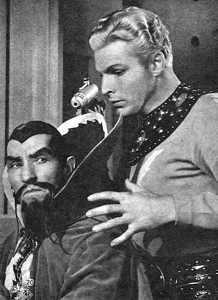 Ming The Merciless & Flash Gordon 1930s, a publicity photograph