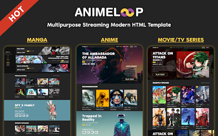 Anime Streaming Webste Template