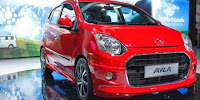 Mobil murah atau LCGC daihatsu ayla, yang baru saja diperkenalkan di IIMS 2013