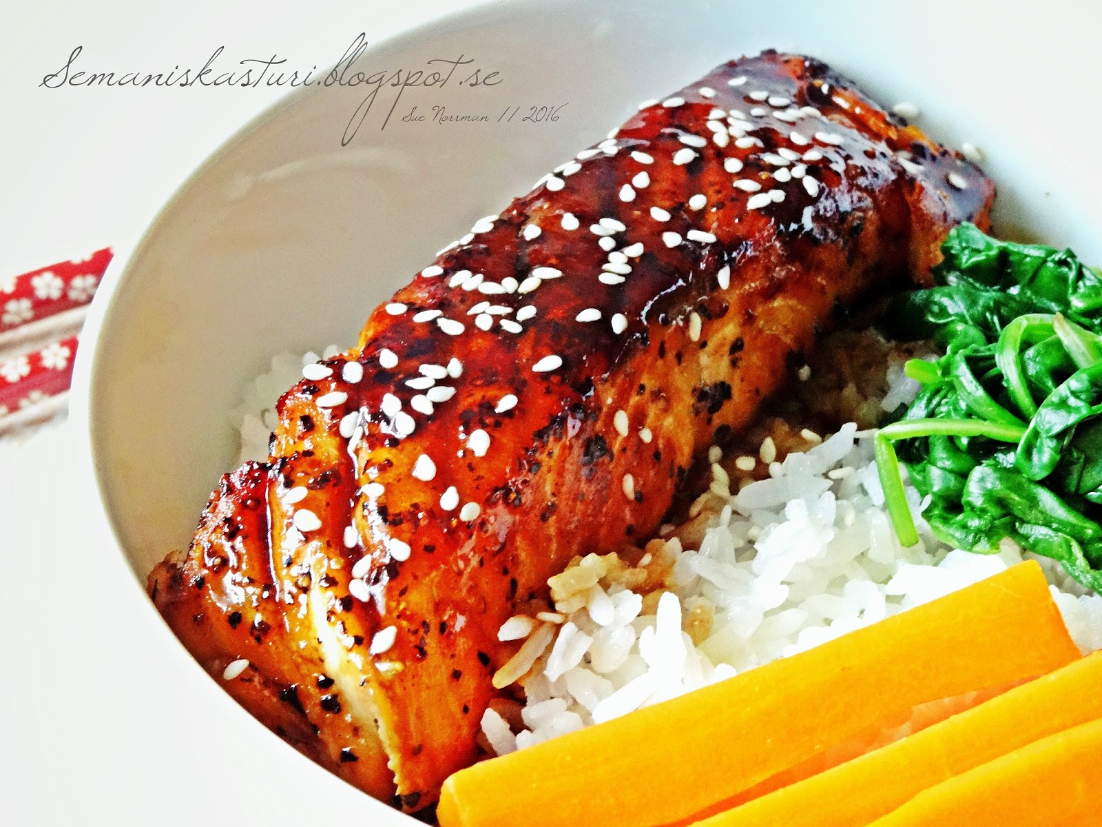 Resepi Ikan Salmon Teriyaki