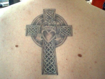 Celtic Cross Tattoo On Arm. irish celtic cross tattoo with