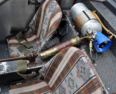 It's so cool when the rat rods have rare cans for the radiator overflow or