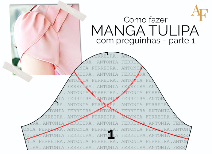 MANGA TULIPA COM PREGUINHAS: aprenda a modelar