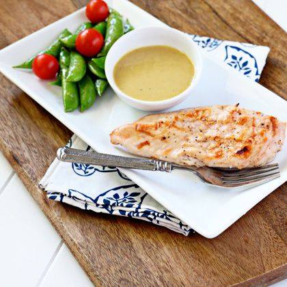 Grilled Chicken with Honey Mustard Dip