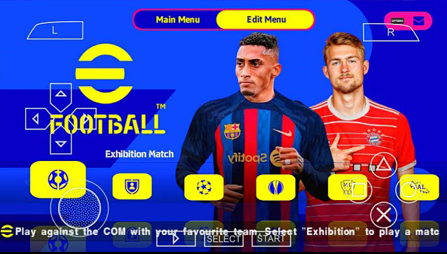 Download eFootball Update PES 2023 PPSSPP New Transfer And Kits Best Graphics HD Camera PS5