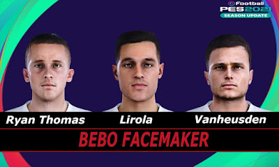 PES 2021 Faces Lirola &  R.Thomas & Vanheusden by Bebo