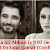 Hamza Ali Abbasi Not Married To Saba Qamar - Latest News