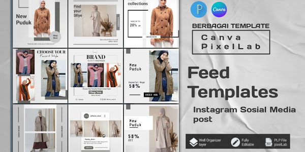 Fashion Instagram Template plp & Canva