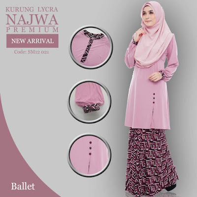 Kurung Najwa 2017 Eksklusif Hari Raya Dari Sweet Muslimah 