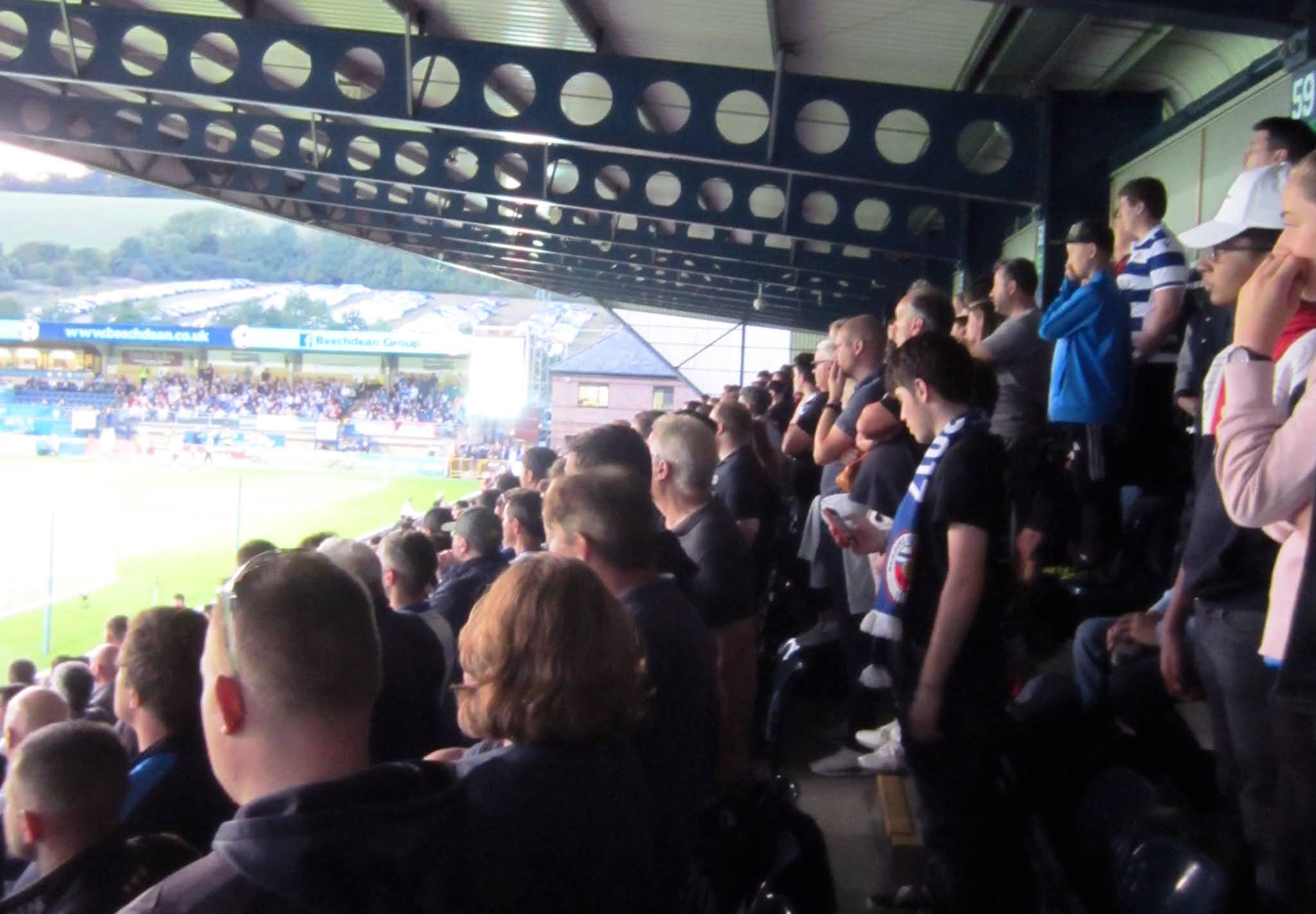 A look down the away stand at Adams Park