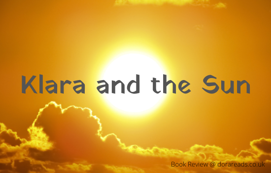 'Klara and the Sun' with a sunrise/set background