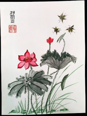 Pintura tradicional oriental. Tecnicas Xieyi y Sumi-e