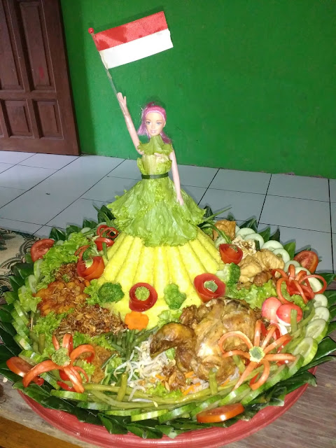 Kumpulan Contoh Hiasan  Tumpeng  17 Agustusan Hari 