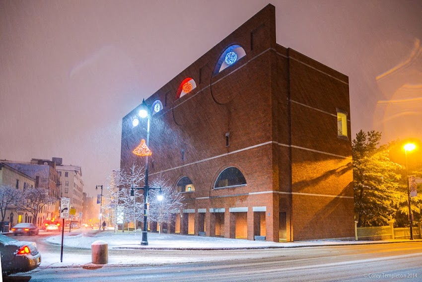 Portland, Maine Winter January 2014 Portland Museum of Art in Snow Photo by Corey Templeton