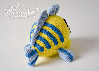 Krawka: Flounder fish pattern by Krawka, Disney Little mermaid cute flounder fish  