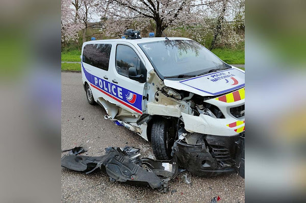 Metz (Moselle 57) : Au volant d'une voiture volée, il refuse de s'arrêter et percute le véhicule des policiers