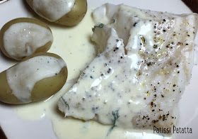 recette de dos de cabillaud à l’aneth, cabillaud à l’aneth, sauce crémeuse à l’aneth, cuire du cabillaud au micro-ondes, cabillaud express, recette simple et rapide, poisson au micro-ondes, sauce pour poissons, poisson, plat principal, patissi-patatta